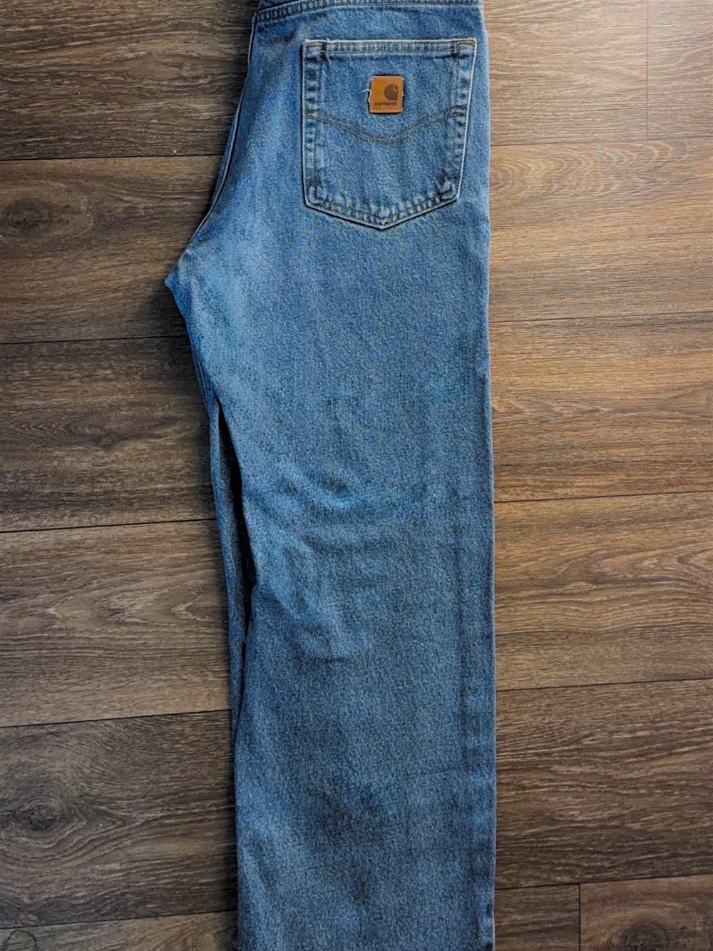 Carhartt Men’s Blue Denim Work Jeans Traditional Fit